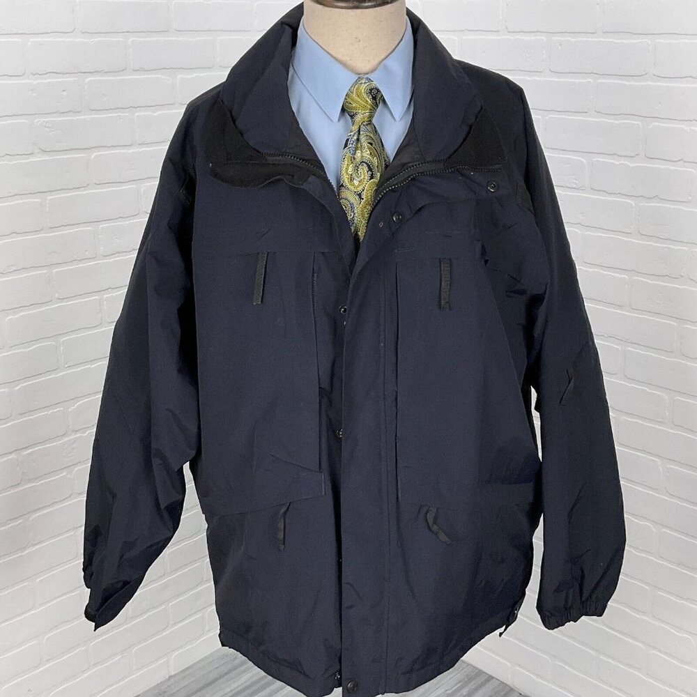 5.11+ Tactical Coat Mens XLarge Blue Full Zip Nylon 48001‎ Heavy Utility Jacket